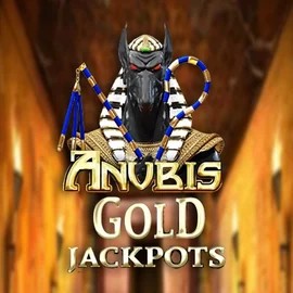 Anubis Gold Jackpots online game logo by Inspired Gaming on casinoinstantt.se