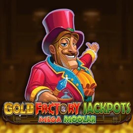 Enjoy Gold Factory Jackpots Mega Moolah by Aurum Signature Studios – logo hosted on casinoinstantt.se