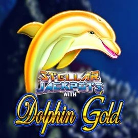 Official Jackpots logo: Dolphin Gold with Stellar Jackpots by Lightning Box Game at Instant Casino